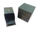 Custom Manufacture black paper folding packaging candle paper box